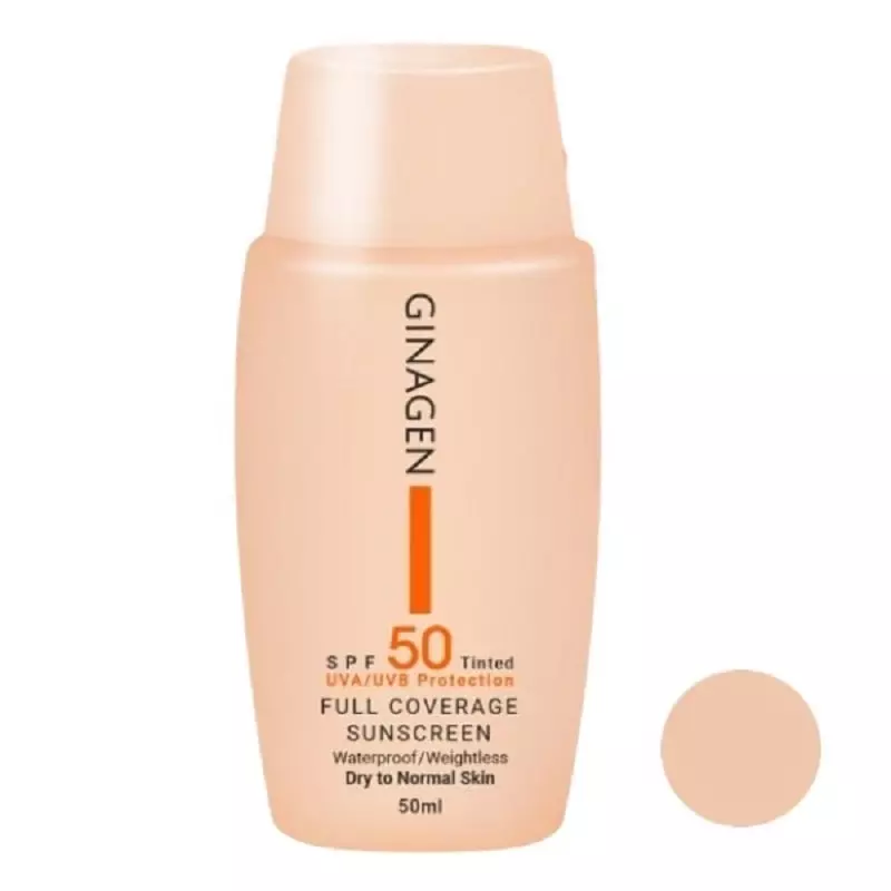 کرم ضد آفتاب ژیناژن مناسب پوست خشک رنگ 01